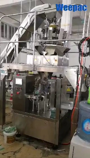 Automatisches Reißverschlussbeutel-Doypack-Fruchtjoghurt-Haferflocken-Getreide-Müsl-Verpackungsmaschinensystem